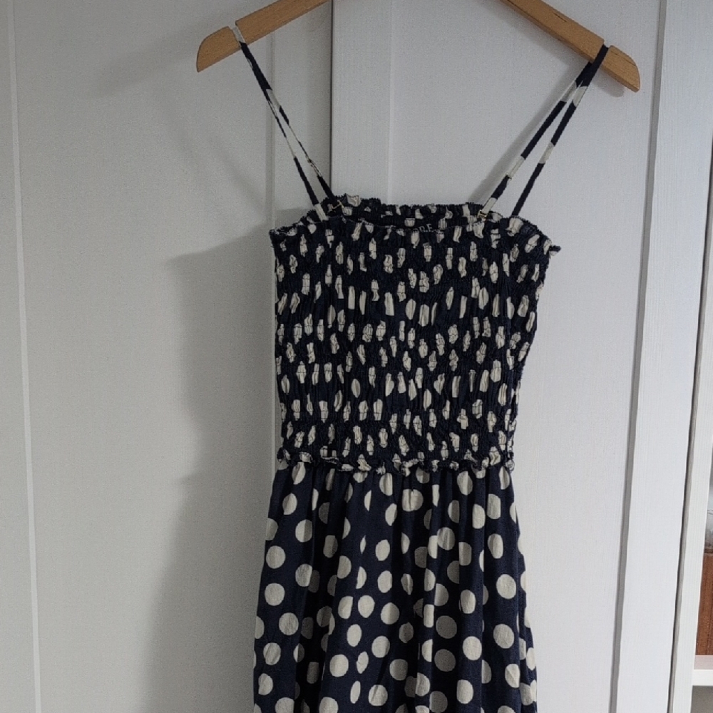 J. Crew Blue and White Patterned Dress
